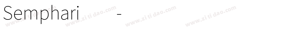 Semphari 4字体转换